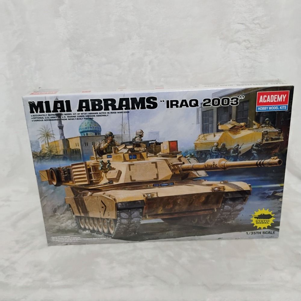 Academy 13202 M1A1 Abrams Iraq 2003 1/35 Scale Model Kit New Sealed